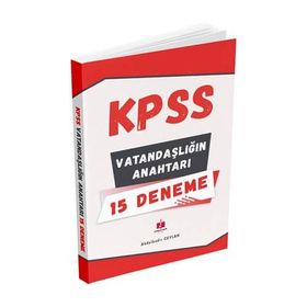 Anahtar Kitap KPSS Vatandaşlığın Anahtarı 15 Deneme