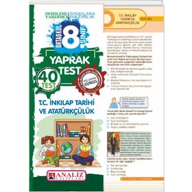 Analiz Yayınları 8. Sınıf T.C. Inkılap Tarihi Ve Atatürkçülük Yaprak Test