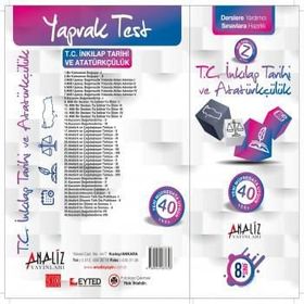 Analiz Yayınları 8. Sınıf T.C. Inkılap Tarihi Ve Atatürkçülük Yaprak Test
