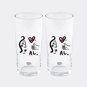 Anason İşleri 2'li Al Rakı Bardağı Set