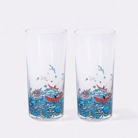 Anason İşleri 2'li Set Balık Masalı Klasik Rakı Bardağı
