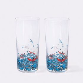 Anason İşleri 2'li Set Balık Masalı Klasik Rakı Bardağı