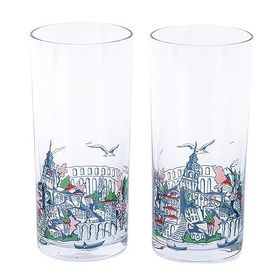 Anason İşleri Bir Zamanlar İstanbul 2'li Rakı Bardağı Seti