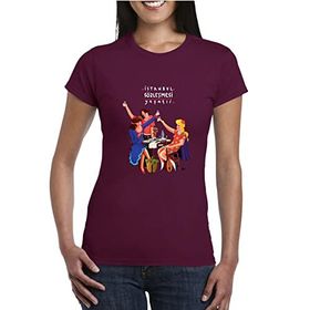 Anason İşleri İstanbul Sözleşmesi Yaşatır Bordo AS1 Alpha Kadın T-shirt