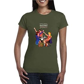 Anason İşleri İstanbul Sözleşmesi Yaşatır Haki AS1 Alpha Kadın T-shirt