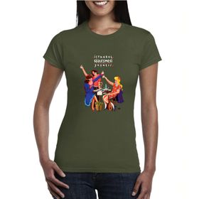 Anason İşleri İstanbul Sözleşmesi Yaşatır Haki AS1 Alpha Kadın T-shirt