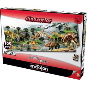 Anatolian 100 Parça Puzzle Dinazorlar