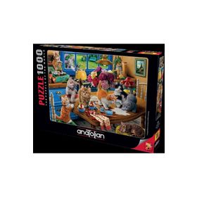 Anatolian 1000 Parça Mutfak Kedileri Puzzle