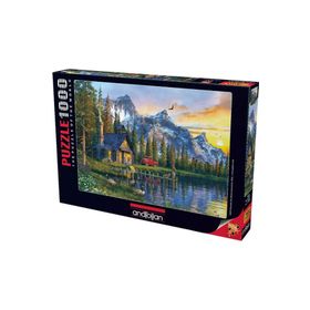 Anatolian 1024 Dağ Evinde Gün Batımı 1000 Parça Puzzle