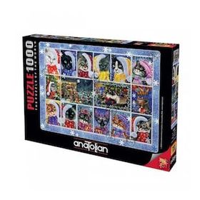 Anatolian 1103 Yeni Yıl Kedileri 1000 Parça Puzzle