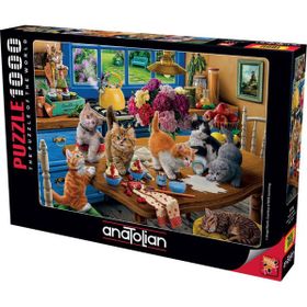 Anatolian 1114 Mutfak Kedileri 1000 Parçalık Puzzle