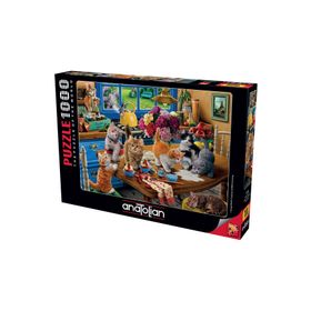Anatolian 1114 Mutfak Kedileri 1000 Parçalık Puzzle