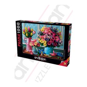 Anatolian 1130 Rengarenk Buketler 1000 Parça Puzzle