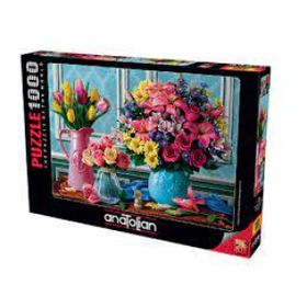 Anatolian 1130 Rengarenk Buketler 1000 Parça Puzzle