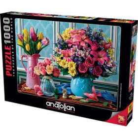 Anatolian 1130 Rengarenk Buketler 1000 Parça Puzzle