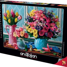 Anatolian 1130 Rengarenk Buketler 1000 Parça Puzzle