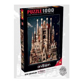 Anatolian 1163 Sagra Da Familia 1000 Parçalık Puzzle