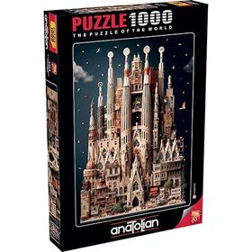 Anatolian 1163 Sagra Da Familia 1000 Parçalık Puzzle