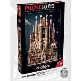 Anatolian 1163 Sagra Da Familia 1000 Parçalık Puzzle