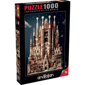 Anatolian 1163 Sagra Da Familia 1000 Parçalık Puzzle