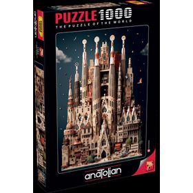 Anatolian 1163 Sagra Da Familia 1000 Parçalık Puzzle