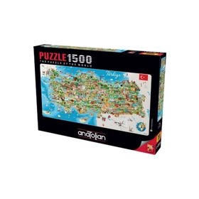 Anatolian 1500 Parça Panorama Türkiye Haritası Puzzle