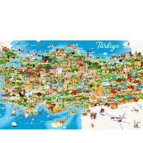Anatolian 1500 Parçalık Türkiye Haritası Puzzle