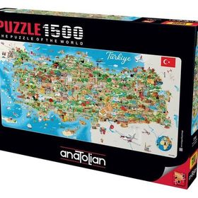 Anatolian 1500 Parçalık Türkiye Haritası Puzzle