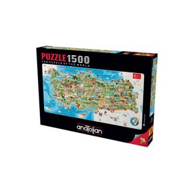 Anatolian 1500 Parçalık Türkiye Haritası Puzzle