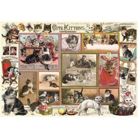 Anatolian 2 x 500 Parça Sevimli Kediler - Komik Köpekler Puzzle -
