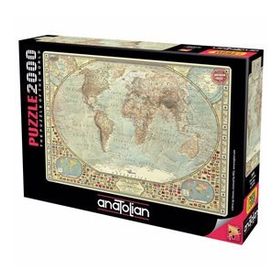 Anatolian 2000 Parça Dünya Haritası Puzzle