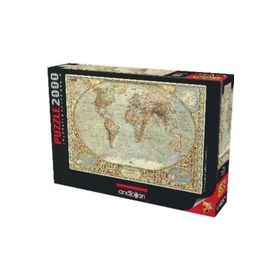 Anatolian 2000 Parça Dünya Haritası Puzzle