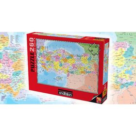 Anatolian 260 Parça Türkiye Siyasi Haritası Puzzle
