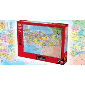 Anatolian 260 Parça Türkiye Siyasi Haritası Puzzle