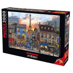 Anatolian 3000 Parça Paris Sokakları Puzzle