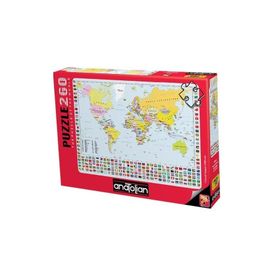 Anatolian 3319 Dünya Haritası 260 Parça Puzzle
