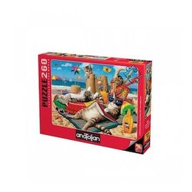 Anatolian 3322 Kedilerin Plaj Keyfi 260 Parça Puzzle