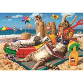 Anatolian 3322 Kedilerin Plaj Keyfi 260 Parça Puzzle