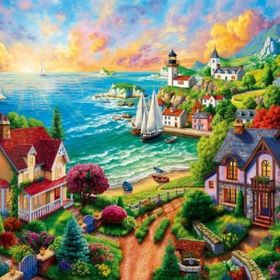 Anatolian 3343 Sahildeki Köy 260 Parça Puzzle