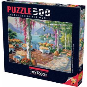 Anatolian 3578 Mor Salkımlı Teras 500 Parça Puzzle