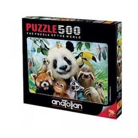 Anatolian 3596 Hayvanat Bahçesi Selfie 500 Parça Puzzle