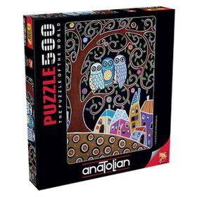 Anatolian 3605 Üç Baykuş 500 Parça Puzzle
