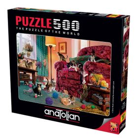 Anatolian 3632 Şımarık Kediler 500 Parça Puzzle