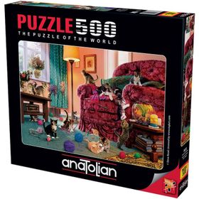 Anatolian 3632 Şımarık Kediler 500 Parça Puzzle