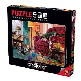 Anatolian 3632 Şımarık Kediler 500 Parça Puzzle