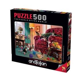Anatolian 3632 Şımarık Kediler 500 Parça Puzzle