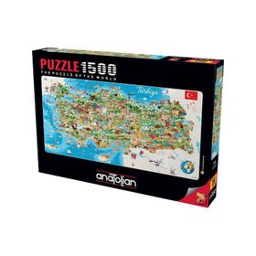 Anatolian 3793 1500 Parçalık Türkiye Haritası Puzzle