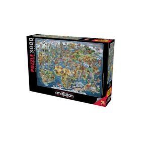 Anatolian 4923 Harika Dünya 3000 Parça Puzzle