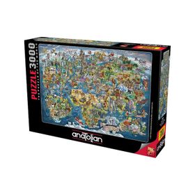Anatolian 4923 Harika Dünya 3000 Parça Puzzle