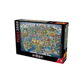 Anatolian 4923 Harika Dünya 3000 Parça Puzzle